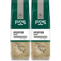 Fuchs Gewürze - Pfeffer weiß gemahlen im recyclebaren Nachfüllbeutel - 60 g (Packung mit 2)