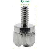 InLine Rändelschrauben, silber, für Gehäuse, 6er Pack