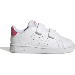 ADIDAS Kinder Halbschuhe Advantage Lifestyle Court, FTWWHT/REAPNK/CBLACK, 20