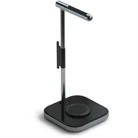 Satechi 2in1 Kopfhörer Stand mit Wireless Charger Space Grau