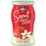 Schwartau Samt Weniger Zucker Erdbeer-Vanille, zuckerreduzierter Fruchtaufstrich, 255g
