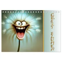 Calvendo Crazy Blumen (Tischkalender 2026 DIN A5 quer), CALVENDO