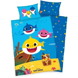 Baby Shark Baby Bettwäsche 40 x 60 und 100 x 135 cm