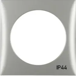 Berker 918272568 Rahmen 1fach m Aufdruck IP44 ITG Flow cr