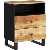VidaXL Nachttisch 50x33x62 cm Massivholz Mango & Holzwerkstoff
