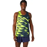 Asics Herren Light Graphic Singlet blau