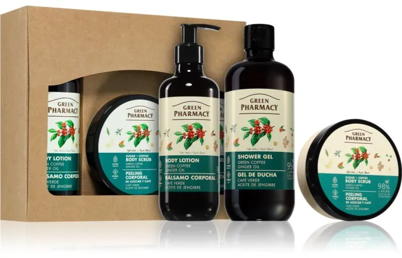 Green Pharmacy Green coffee & Ginger Oil SET Geschenkset