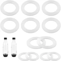 12stk O-Ring Ersatz für SodaStream, Weiße Flaschendichtung aus Silikon Kompatibel Mit O-Ring-Ersatz für Sodastream-Flasche für Plastikflasche und PET-Flasche