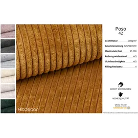 altdecor Ecksofa in U-Form Corner Sofa Bett Eckcouch Couch L-Form Wohnlandschaft Cauchsofa MARI-U1-299x165x78 cm Senfgelb