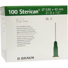 B. Braun Sterican Kanülen Luer-Lok 0,80x40 mm Gr.2 grün
