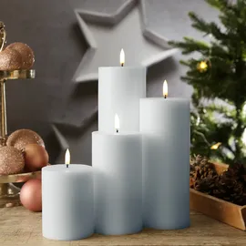 uYuni LED Kerze THEA 20 cm 7,8 cm weiß