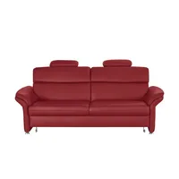 Kollektion Kraft Einzelsofa Leder Manon ¦ rot ¦ Maße (cm): B: 228 H: 94 T: 92.0