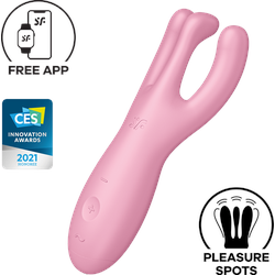 Satisfyer Threesome 4 Connect App, 14 cm, pink