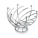 JUSTINUS Korb LifeStyle Ø 29 cm Edelstahl Silber