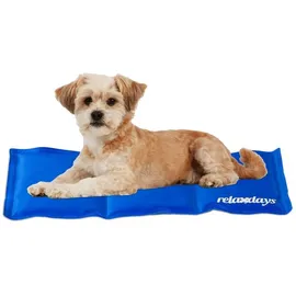 Relaxdays Kühlmatte Hund 20 x 35 cm Blau