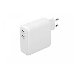 Deltaco USB-C-Wandladegerät und Powerbank 9600 mAh - Weiß