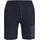 Tom Tailor Bermudas TOM TAILOR, Herren, Gr. 50, N-Gr, blau, dunkel, uni, Single Jersey, Obermaterial: 100% Baumwolle, Hosen Bermudas, Single Jersey Material, lockerer Look