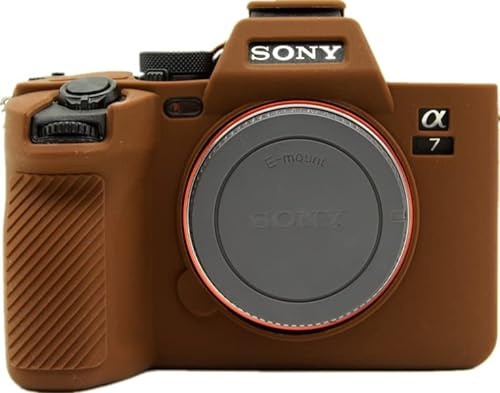Zakao A7 IV Hülle, weiche Silikon-Tasche, leicht, dünn, Gummi, Schutzhülle für Digitalkamera, für Sony Alpha A7 IV (Kaffeebraun)