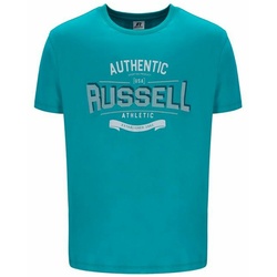 Herren Kurzarm-T-Shirt Russell Athletic Amt A30081 Aquamarin – M