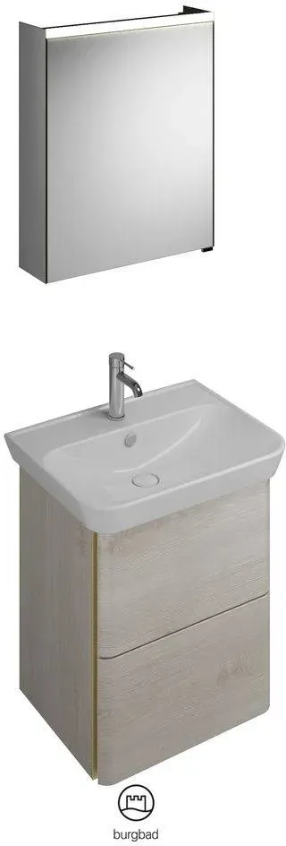 burgbad IVEO SFHJ065 Möbelgruppe Anschlag Spiegeltür rechts - Eiche Dekor Merino F2835