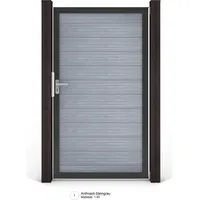 GROJA Gartentor 100 x 180 cm Steingrau