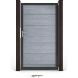 GROJA Gartentor 100 x 180 cm Steingrau