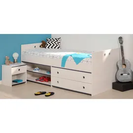 Parisot Jugendzimmer-Set »Smoozy« weiß (weiß mit kieferstruktur), Schlafzimmermöbel-Sets