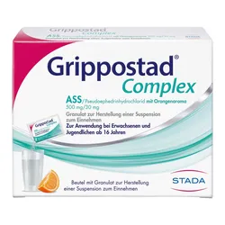 Grippostad Complex ASS/Pseudoephedrin bei Schnupfen und erkältun