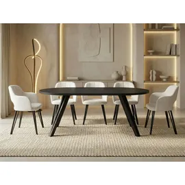 WFL GROUP Ravano Ø 180 cm schwarz