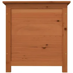 vidaXL Outdoor-Kissenbox Braun 50x50x56 cm Massivholz Tanne