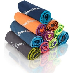 NirvanaShape Sporthandtuch Mikrofaser Handtuch, Badehandtuch, Reisehandtuch, Sporthandtuch, saugfähig, leicht, schnelltrocknend, für Reisen, Fitness, Yoga, Sauna blau 40 cm x 80 cm