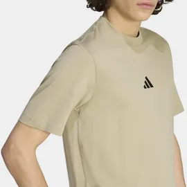 adidas ESSENTIALS SMALL LOGO SINGLE JERSEY braun M