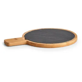 Zeller Servierbrett, Anthrazit, Stein, 22x1.5x29.5 cm, Tischkultur & Servieren, Servierplatten