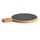 Zeller Servierbrett, Anthrazit, Stein, 22x1.5x29.5 cm, Tischkultur & Servieren, Servierplatten