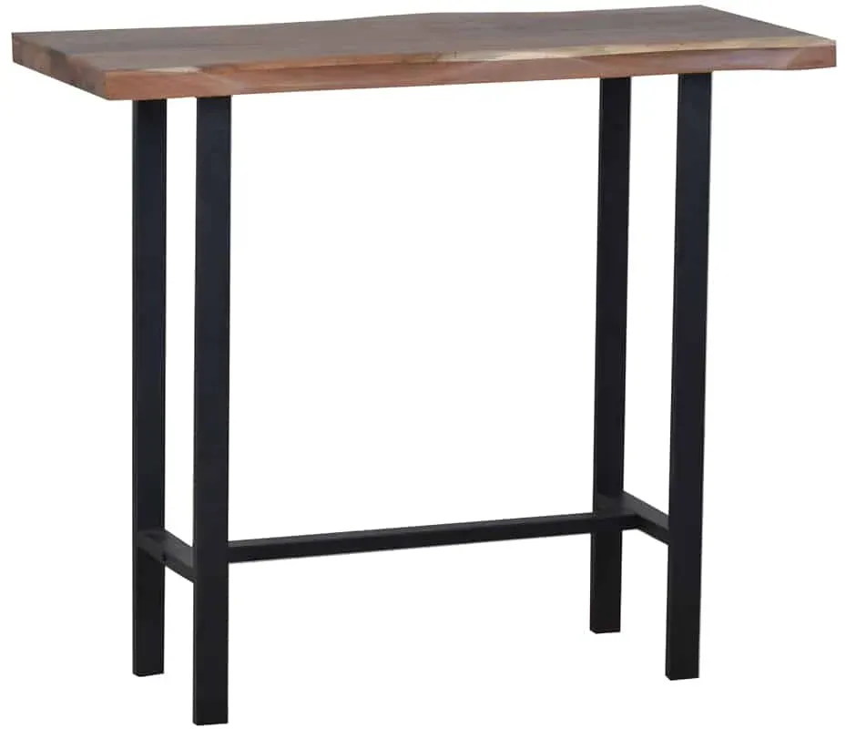 Bartisch 'Vanaja'   120x55 cm Massivholz, Metall Parota