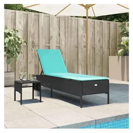 vidaXL Sonnenliege 55 x 97 x 0 cm Schwarz