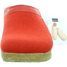 Haflinger Grizzly Torben Damen Pantoffeln, Rubin