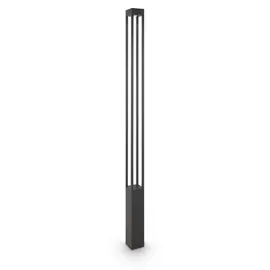 maytoni gmbh Elbe Außenpoller Metall 200 cm 25 W inkl. LED-Lampe grau