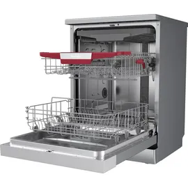 Homex DWFS601444C-S Geschirrspüler (freistehend, 598 mm, Silber)