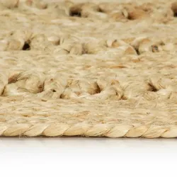 vidaXL Teppich Handgefertigt Geflochten Jute 240 cm