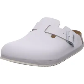 Birkenstock Boston Super Grip Naturleder weiß schmal 39