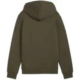 Puma Ess+ Metallic 2 Col Big Logo Fleece-Hoodie Jungen 77 dark olive 140