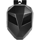 Wasserdichter Hartschalen LED Rucksack, Motorradhelm Rucksack, Wasserdichter Reitrucksack mit 3D programmierbarem Vollfarbbildschirm, Mochila para Motociclista De Hombre