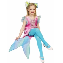 Funny Fashion Kostüm Meerjungfrau Mariella Kostüm für Mädchen – Kinderkostüm Blau Rosa rosa 98
