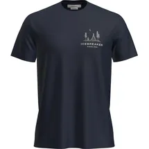 Icebreaker Merino 150 Tech Lite Peaceful Pass Midnight Navy M