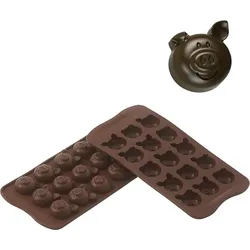 Scg35 Choco Pigs Form für Schoko-Pralinen Silikon