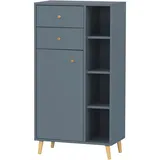 Schildmeyer MÖBELPARTNER Badschrank Bjarne 153171 blaugrau 60,2 x 33,1 x 113,4 cm