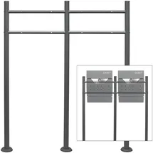 Wiltec Standfuß 2-fach Anthrazit