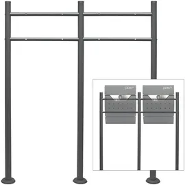 Wiltec Standfuß 2-fach Anthrazit