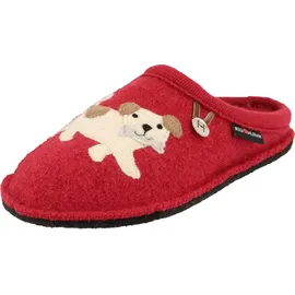 HAFLINGER Flair Fido Pantoffeln Rot 41